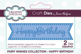 Creative Expressions - Fairy Wishes Happy Birthday Die