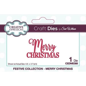 Creative Expressions: Merry Christmas Dies By Sue Wilson
