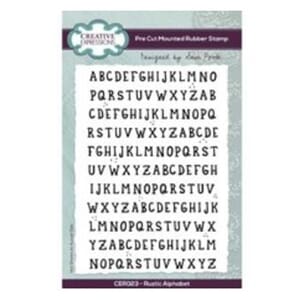Creative Expressions Sam Poole Rustic Alphabet Rubber Stamps