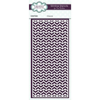 Creative Expressions - Slimline Chevron Stencil