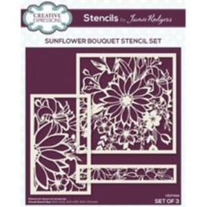 Creative Expressions - Sunflower Bouquet Stencil set