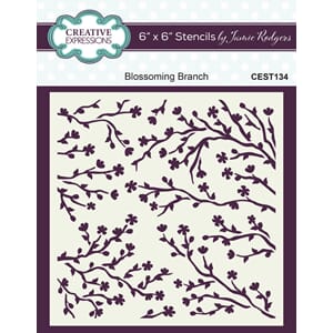 Creative Expressions - Blossoming Branch Stencil