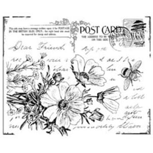 Crafty Individuals - Floral Postcard Unmounted Stamps