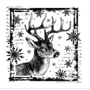 Crafty Individuals - Snowflake Rudolph Unmounted Stamps
