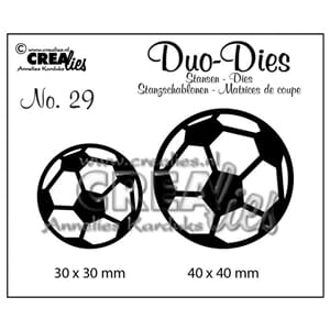Crealies: Duo Dies no.20 Soccer balls