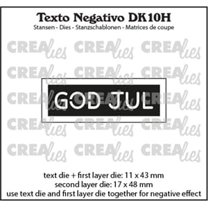 Crealies - God Jul Texto Negativo Dies