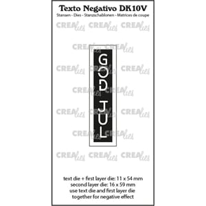 Crealies - God Jul Texto Negativo Dies