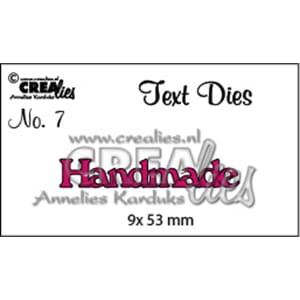 Crealies - Handmade Text Dies English No. 07