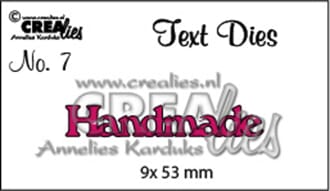 Crealies - Handmade Text Dies English No. 07