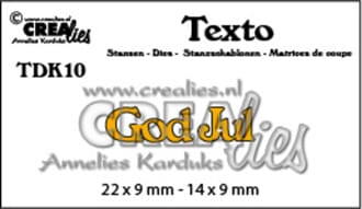 Crealies - God Jul Texto Dies