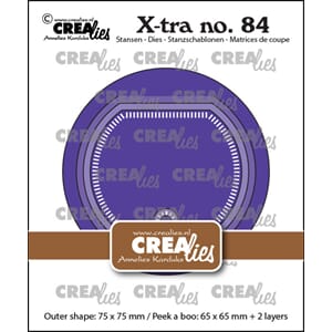 Crealies - Peek a Boo Circle X-tra Dies No. 84
