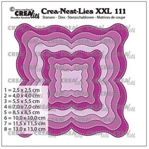 Crealies: Crea-Nest-Lies XXL Fantasy shape E with stitch