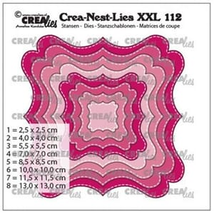 Crealies: Crea-Nest-Lies XXL Fantasy shape F with stitch