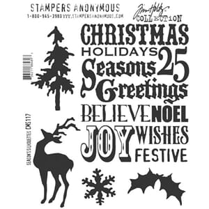 Tim Holtz: Seasons Silhouettes - Cling Rubberstamp set