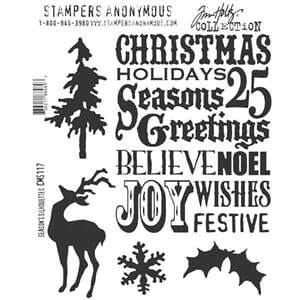 Tim Holtz: Seasons Silhouettes - Cling Rubberstamp set