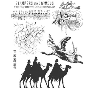 Tim Holtz: Joyful Song - Cling Rubberstamp set