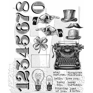 Tim Holtz - Curiosity Shop Cling Stamps