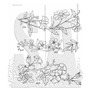 Tim Holtz - Embroidery Cling Stamps