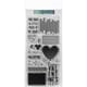 Concord & 9th: Little Love Tags Clear Stamps, 4x8 inch