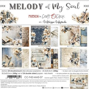 Craft O'Clock - Melody of My Soul 8x8 Inch Paper Set