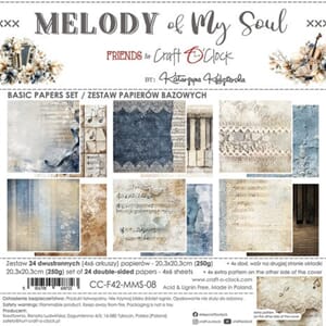 Craft O'Clock - Melody of My Soul 8x8 Inch Basic Papers Set
