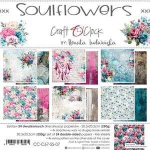 Craft O'Clock - Soulflowers 8x8 Inch Paper Set