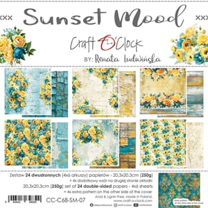 Craft O'Clock - Sunset Mood 8x8 Inch Paper Set