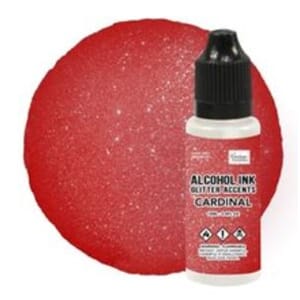 Couture Creations Alcohol Ink Glitter Accents Cardinal