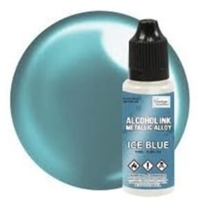 Couture Creations: Alcohol Ink Metallics Ice Blue, 12ml