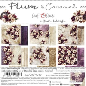 Craft O'Clock - Plum & Caramel 6x6 Inch Paper Set