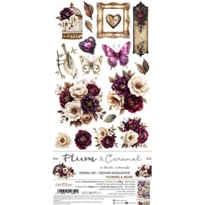 Craft O'Clock - Plum & Caramel Extras Set Flowers & More
