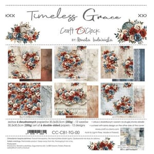 Craft O'Clock - Timeless Grace 12x12 Inch Paper Set