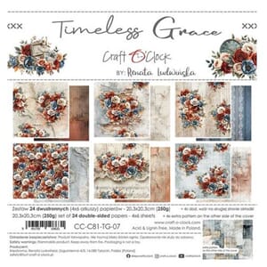 Craft O'Clock - Timeless Grace 8x8 Inch Paper Set