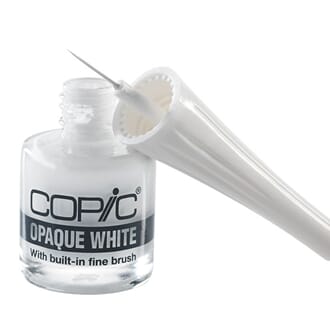 Copics Opaque White w/ brush, 6 ml