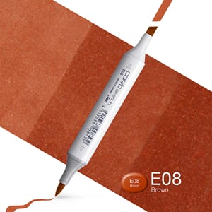 Copics Sketch - E08 BROWN