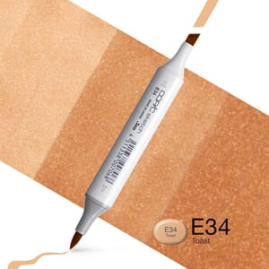 Copics Sketch - E34 ORIENTALE/TOAST