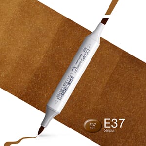 Copics Sketch - E37 SEPIA