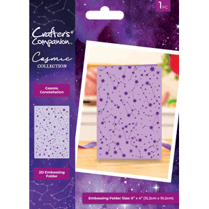 Crafter's Comp - Cosmic Constellation 2D Embossing Folder