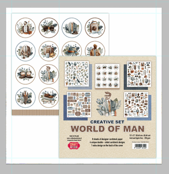 Craft & You Design - World of Man 12x12 Inch Creative Set