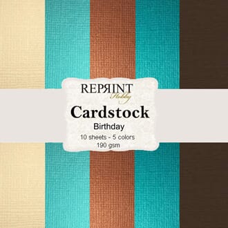 Reprint - Birthday Cardstock, 12x12 Inch Paper Pack