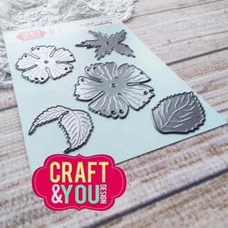 Craft & You - Rose With Leaves Dies