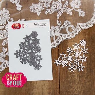 Craft & You - Snowflakes Background Dies