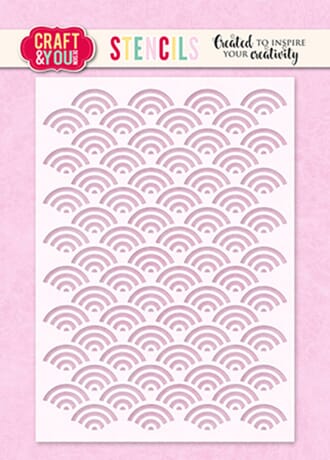 Craft & You - Waves A6 Stencil