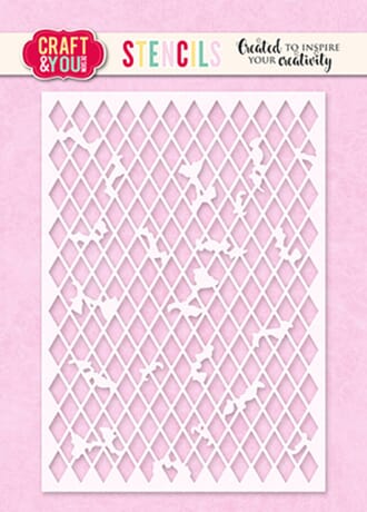 Craft & You - Rhombus A6 Stencil