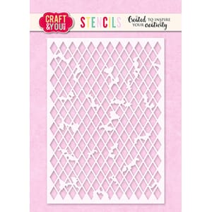 Craft & You - Rhombus A6 Stencil