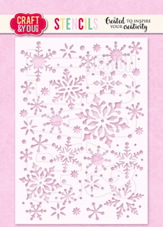 Craft & You - Snowflakes 2 A6 Stencil