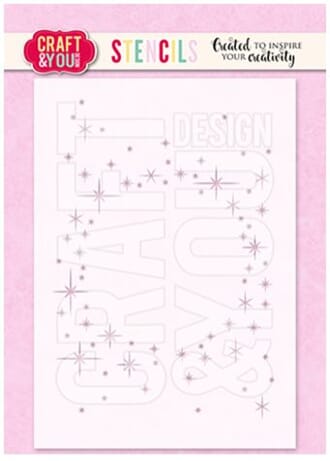 Craft & You - Sparks Wreath A6 Stencil