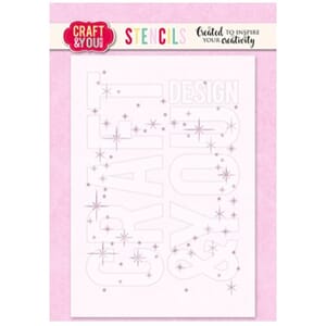 Craft & You - Sparks Wreath A6 Stencil