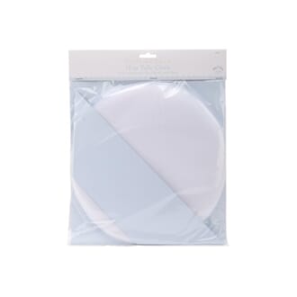 Darice: White - Victoria Lynn Tulle Circles, 10 inch, 100/Pk