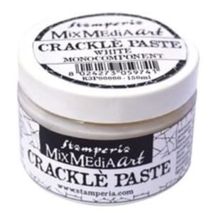 Stamperia: Crackle Paste White Monocomponent, 150 ml